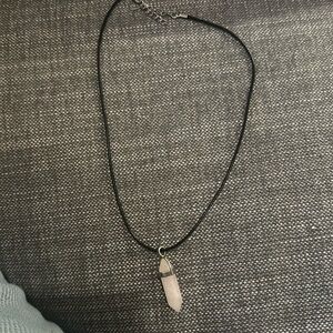 Necklace with‎ jewel stone center